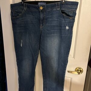 Democracy 22W Distressed Jeans - Stretch